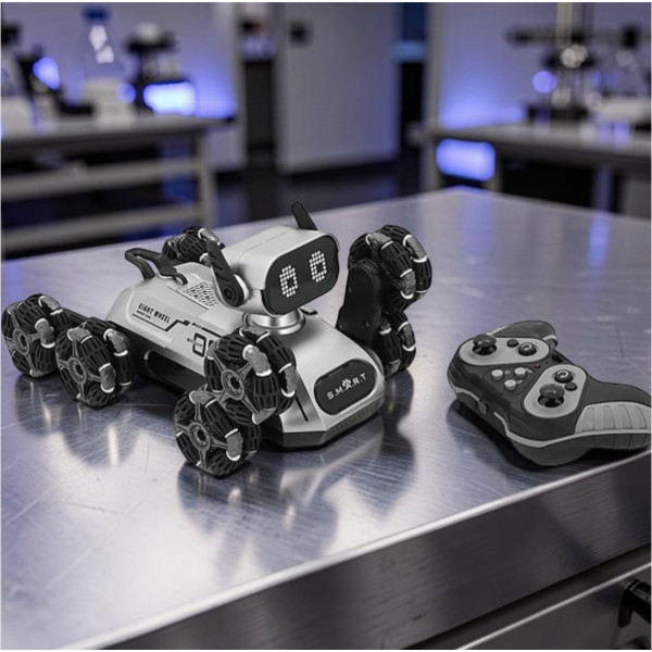 Робот собака CX-103 RC 8 колесный интерактивный на пульте 2.4 ГГц LED музыкальный