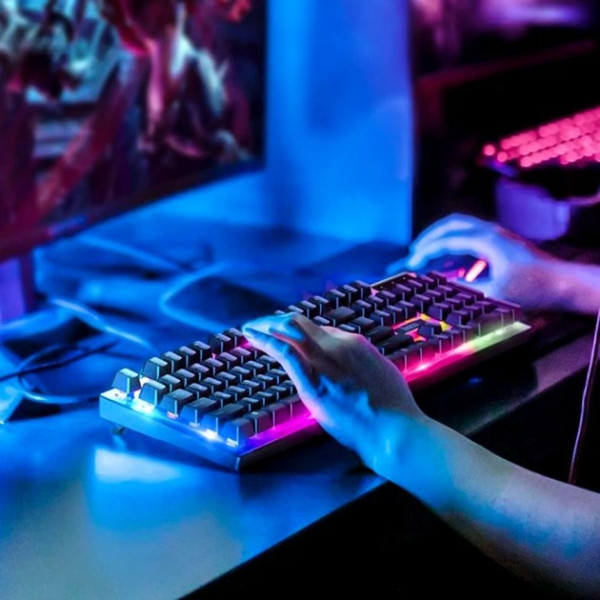 Геймерский набор HOCO GM18 клавиатура мышь RGB проводной 104 клавиши для игр