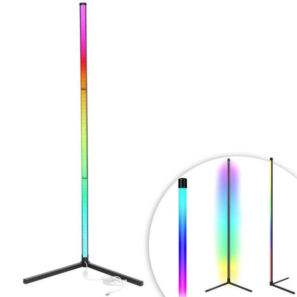 Светодиодная угловая лампа Corner Light RGB 120 см с пультом декоративный напольный светильник