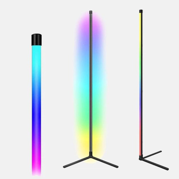 Светодиодная угловая лампа Corner Light RGB 120 см с пультом декоративный напольный светильник
