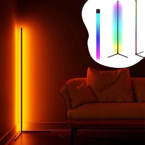 Светодиодная угловая лампа Corner Light RGB 120 см с пультом декоративный напольный светильник