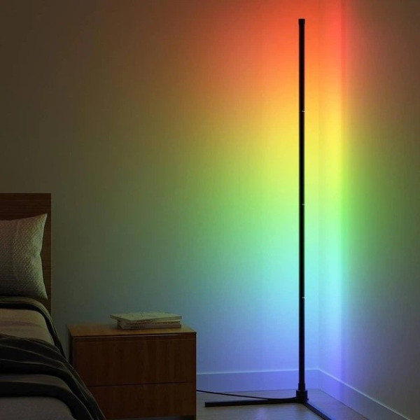 Светодиодная угловая лампа Corner Light RGB 120 см с пультом декоративный напольный светильник