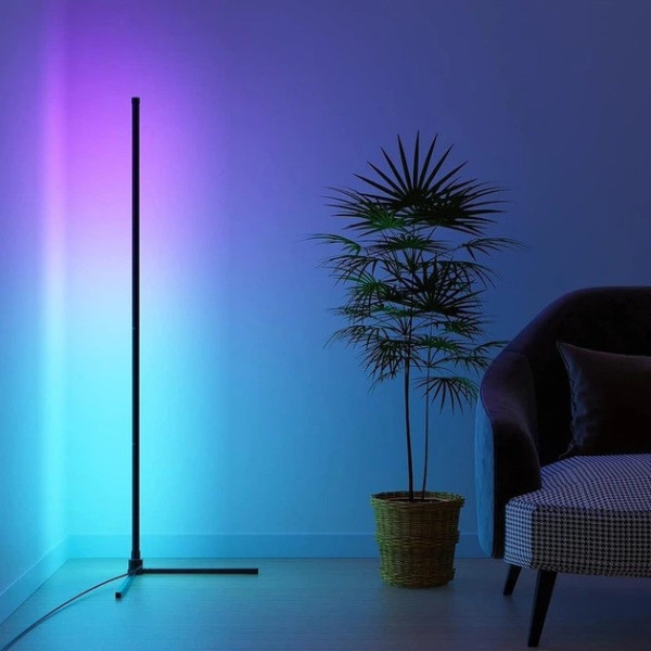 Светодиодная угловая лампа Corner Light RGB 120 см с пультом декоративный напольный светильник
