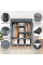 Шкаф тканевый Storage Wardrobe 88130 складной с 8 полками и 3 секциями органайзер для вещей