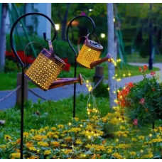 Садовий ліхтар Лійка на сонячній батареї з LED-підсвіткою на кілочку заввишки 80 см
