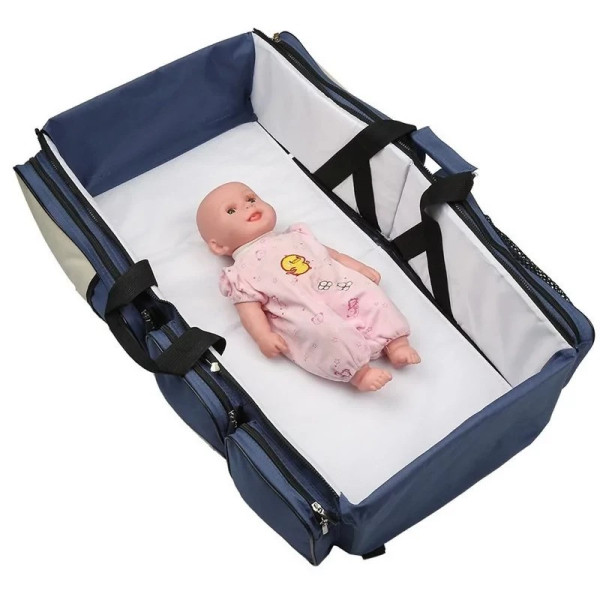 Дорожная кроватка трансформер Baby Room, сумка люлька и переноска для новорожденных 0–12 месяцев, розовая