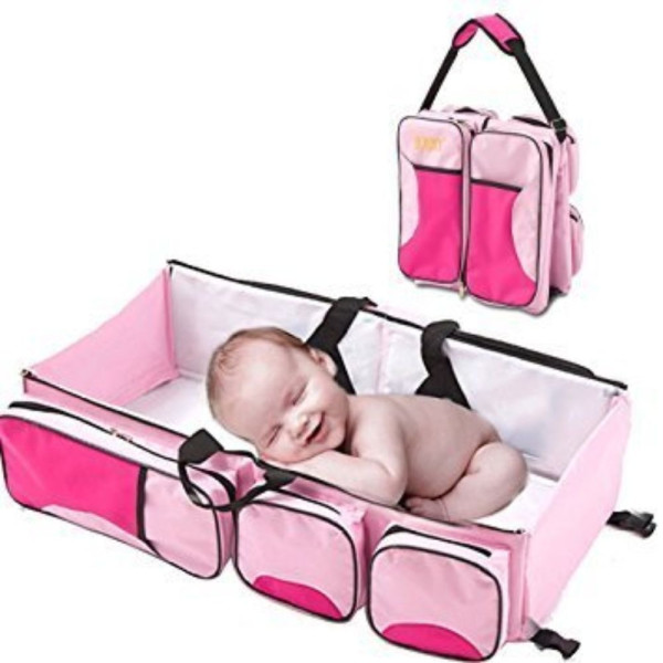 Дорожная кроватка трансформер Baby Room, сумка люлька и переноска для новорожденных 0–12 месяцев, синяя