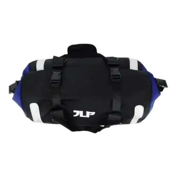 Сумка спортивная JLP 39×38×23 см дорожная с синими вставками вместительная для спорта и путешествий