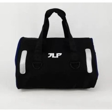 Сумка спортивна JLP 39×38×23 см дорожня із синіми вставками містка для спорту та подорожей