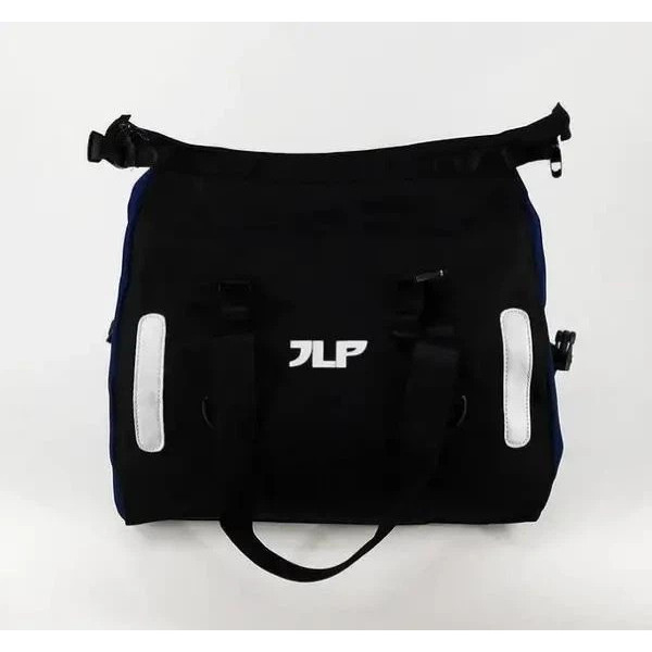 Сумка спортивная JLP 39×38×23 см дорожная с синими вставками вместительная для спорта и путешествий