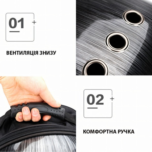 Туристический рюкзак CosmoPet для котов и собак 42×35×27 см с иллюминатором до 10 кг голубой