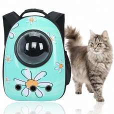 Туристичний рюкзак CosmoPet для котів і собак 42×35×27 см з ілюмінатором до 10 кг блакитний