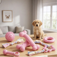 Игрушки для собак Pet Set 6 в 1 с канатами для жевания перетягивания и развлечений