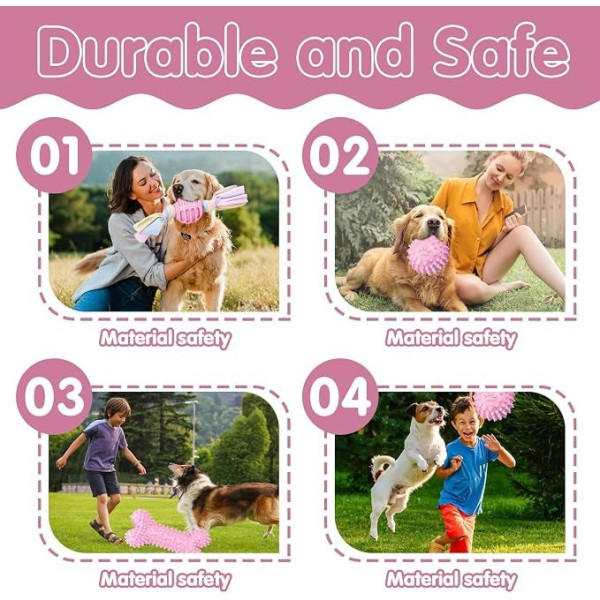 Игрушки для собак Pet Set 6 в 1 с канатами для жевания перетягивания и развлечений