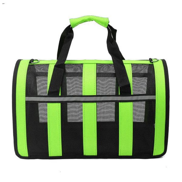 Переноска For Friends GREEN paws M 41×25×26 см для собак и котов дышащая сумка