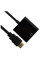 Переходник HDMI на VGA и AV с аудио конвертер для монитора проектора Full HD черный