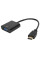 Переходник HDMI на VGA и AV с аудио конвертер для монитора проектора Full HD черный