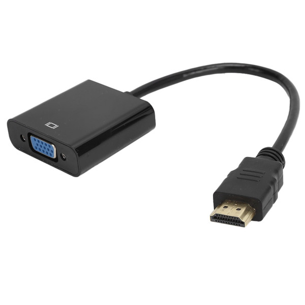 Переходник HDMI на VGA и AV с аудио конвертер для монитора проектора Full HD черный
