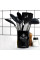 Силиконовый кухонный набор Kitchen Set 12 предметов с деревянными ручками для приготовления пищи