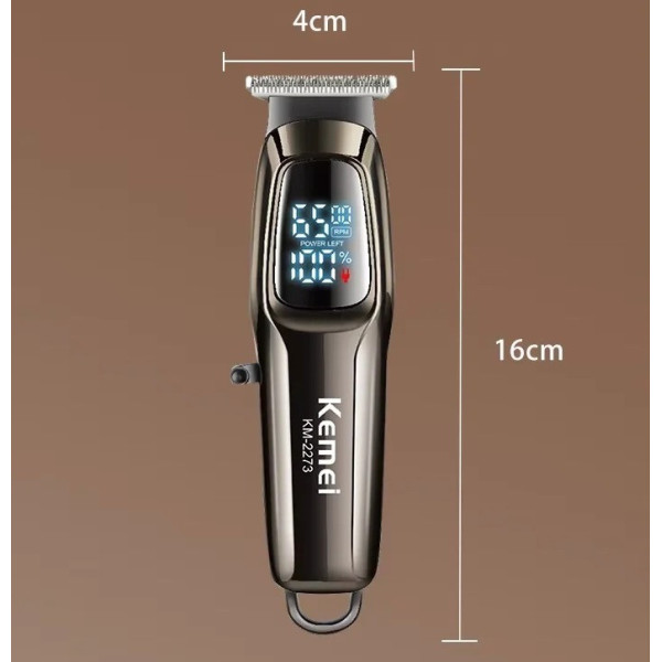Машинка для стрижки Kemei KM-2273 универсальная машинка аккумуляторная с USB зарядкой и 3 насадками до 180 минут