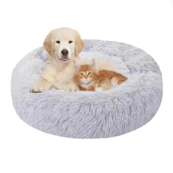 Спальное место для животных Pet Sleeping Bag уютная круглая лежанка 44 см для кошек и собак антистресс эффект