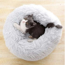 Спальне місце для тварин Pet Sleeping Bag затишна кругла лежанка 44 см для котів і собак антистрес ефект