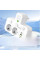 Сетевой адаптер AND F03 White блок розеток с USB и Type-C для питания устройств компактный и удобный