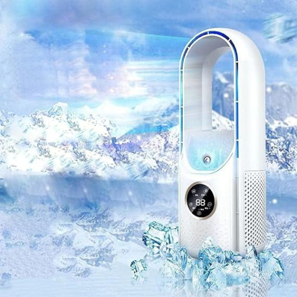 Вентилятор Air Multiplier безлопастной аккумуляторный с функцией увлажнения и подсветки USB с таймером