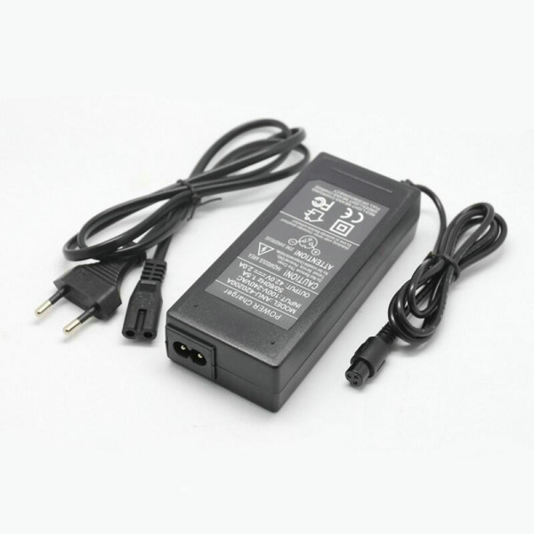 Зарядное устройство для гироборда 42V 2A, адаптер питания для гироскутера и мини-сегвея