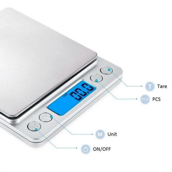 Ювелирные электронные весы Digital Scale, карманные весы до 3 кг, точность 0,1 г, LCD дисплей (3000g)