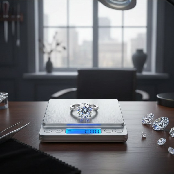 Ювелирные электронные весы Digital Scale, карманные весы до 3 кг, точность 0,1 г, LCD дисплей (3000g)