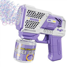 Пистолет для мыльных пузырей Bubble Gun 401018, автоматический пузырьков с LED-подсветкой, до 5000 пузырьков/мин