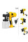Электрический кракопульт Paint Sprayer, распылитель краски 500 Вт с регулировкой подачи и баком 650 мл (желтый)