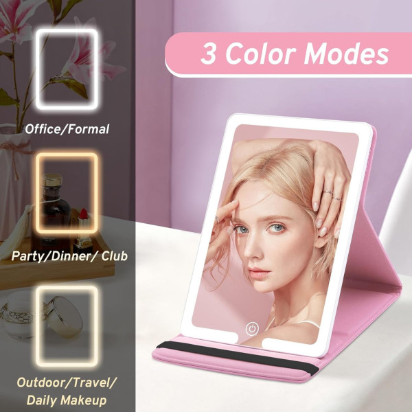 Зеркало для макияжа LED Makeup Mirror Stand настольное с подсветкой и сенсорным управлением