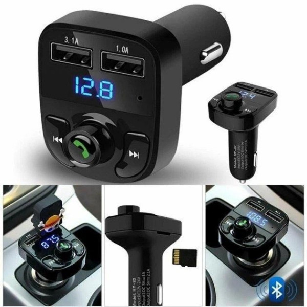 FM-трансмиттер X8-BT автомобильный Bluetooth модулятор с USB зарядкой и Hands Free