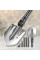 Лопата туристическая Multifunctional Shovel ES-118 складная 10 в 1 с чехлом, мультитул из нержавеющей стали