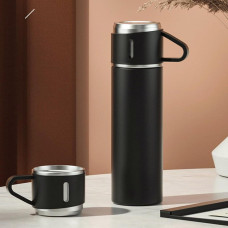 Набор термос LY-526 с 2 чашками Vacuum Cup 500 мл из нержавеющей стали