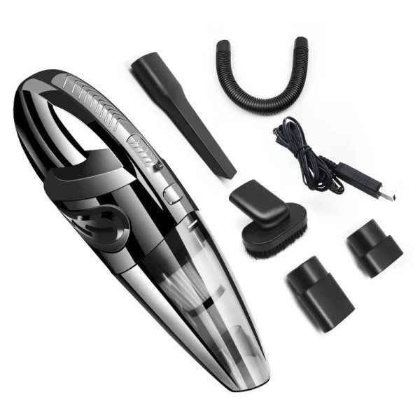 Автомобильный пылесос Vacuum Cleaner E-6 XL-830 аккумуляторный 120 Вт с HEPA-фильтром для сухой и влажной уборки