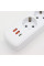 Сетевой фильтр AND-16-20 3 розетки + USB и Type-C, удлинитель с защитой от перенапряжения и быстрой зарядкой