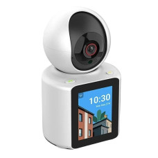 Камера видеоняня ICSEE V1-20C 3 Мп Wi-Fi с подключением к телефону, поворотная IP камера с двусторонней связью