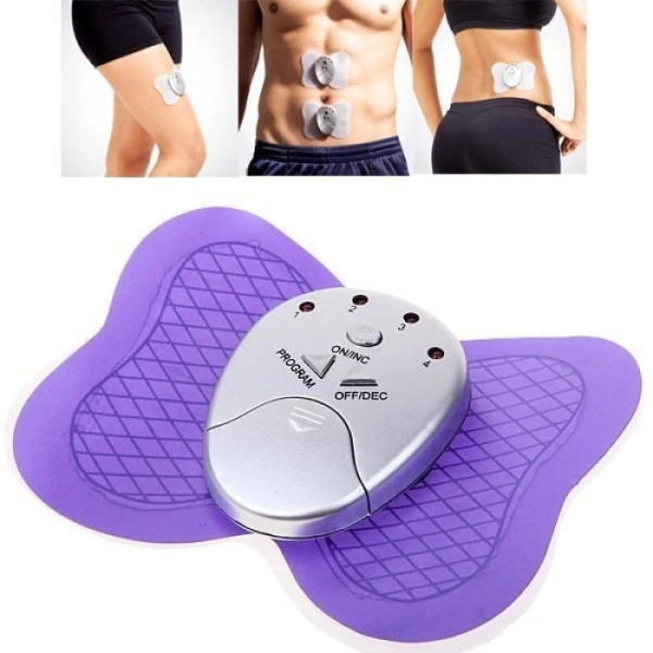 Миостимулятор Butterfly Massager для мышц тела, электронный EMS массажер «Бабочка» с 6 режимами и 10 уровнями интенсивности