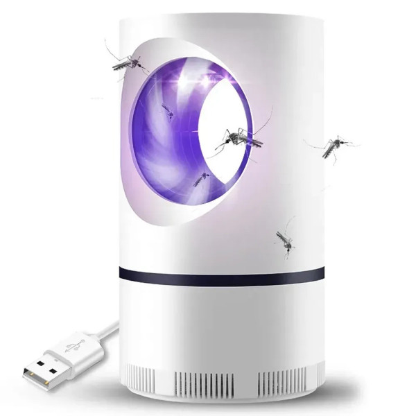Лампа ловушка от комаров Mosquito Killer JB-666 USB, электрический уничтожитель насекомых с УФ-подсветкой для дома и дачи