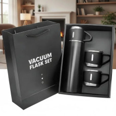 Термос 500 мл с 3 чашками Vacuum Bottle, вакуумный термос из нержавеющей стали для чая, кофе и путешествий