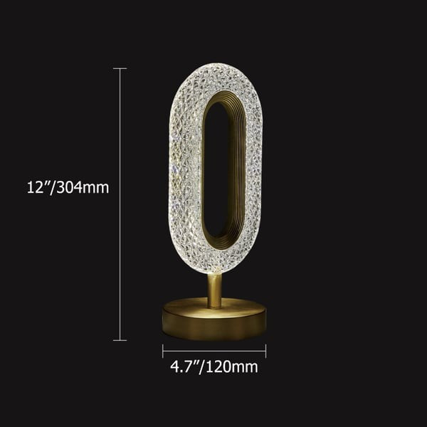 Настольная аккумуляторная лампа Creative Table Lamp 16 с кристаллами, сенсорный светильник 3 режима свечения USB