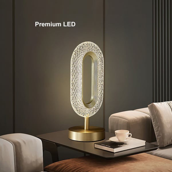 Настольная аккумуляторная лампа Creative Table Lamp 16 с кристаллами, сенсорный светильник 3 режима свечения USB