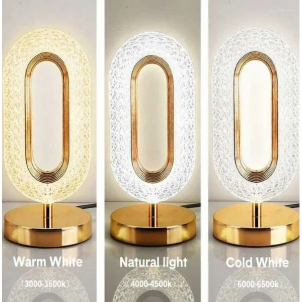 Настольная аккумуляторная лампа Creative Table Lamp 16 с кристаллами, сенсорный светильник 3 режима свечения USB