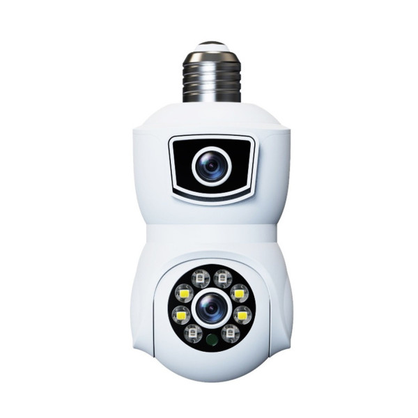 Камера видеонаблюдения PTZ-Lamp V09 Wi-Fi 2MP 1080P в патрон E27, поворотная IP камера с ночным видением и двусторонней связью