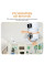 Камера видеонаблюдения PTZ-Lamp V09 Wi-Fi 2MP 1080P в патрон E27, поворотная IP камера с ночным видением и двусторонней связью