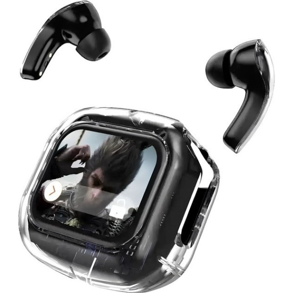 Беспроводные наушники Inspire Air MAX Bluetooth 5.0 с прозрачным кейсом и LCD-дисплеем