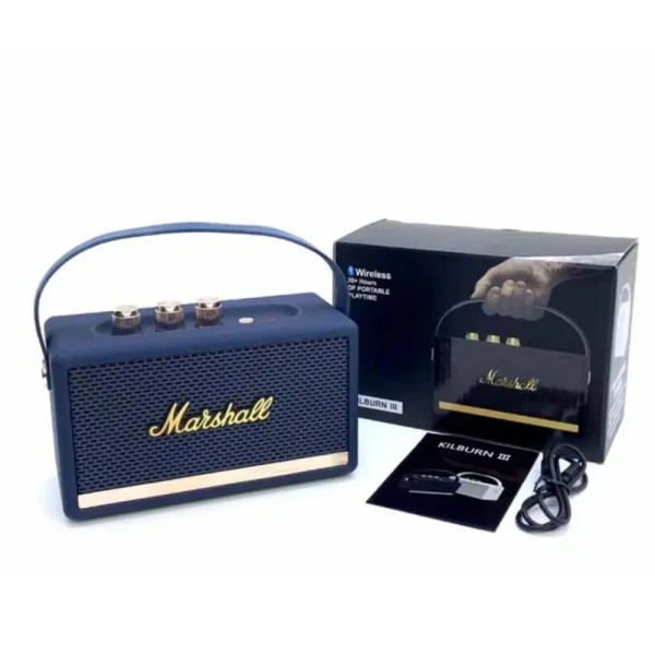 Портативная Bluetooth колонка Marshall W4 беспроводная с FM-радио, USB, microSD и TWS